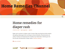Tablet Screenshot of homeremedieschannel.com